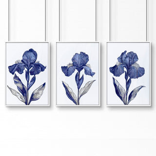 Prints For Bathroom | Set of 3 Botanical Wall art Prints - Hstrends