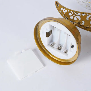 Ramadan Decoration LED Iron Moon Lamp Star Hollow Metal Bedroom Table Lamps Night Light Muslim Crescent - Hstrends
