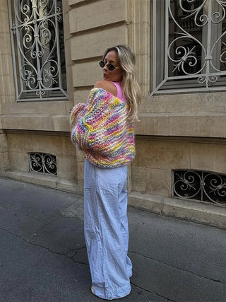 Rainbow Stripe Cardigan