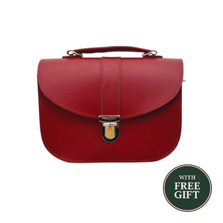 Olympia Handmade Leather Bag - Red