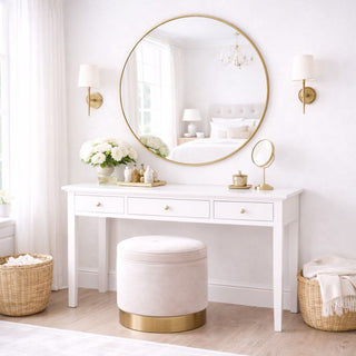 Rei - Extra Large Round Gold Metal Circle Mirror - 120cm x 120cm - Hstrends