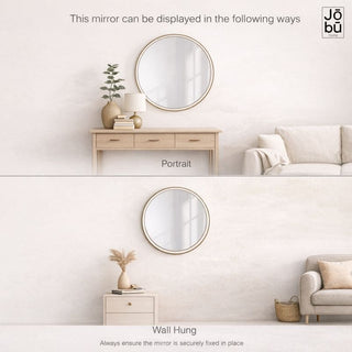 Rei - Extra Large Round Gold Metal Circle Mirror - 120cm x 120cm - Hstrends