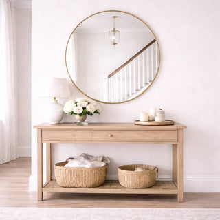 Rei - Extra Large Round Gold Metal Circle Mirror - 120cm x 120cm - Hstrends