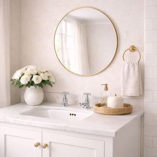 Rei - Round Gold Metal Circle Mirror - 50cm x 50cm - Hstrends