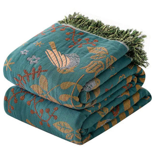 Reversible Bird Throw Blanket - Hstrends