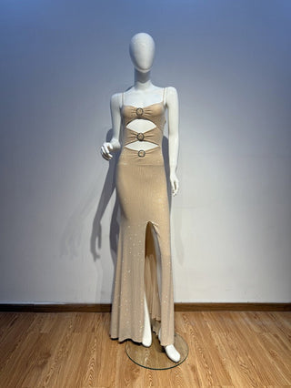 Rhinestone Evening Wear Women Dress - Hstrends
