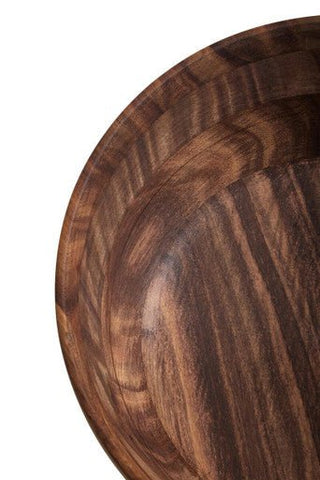 Rosi Large Round Sheesham Wood Salad Bowl - Hstrends