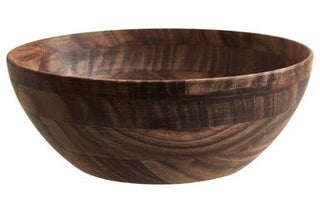 Rosi Large Round Sheesham Wood Salad Bowl - Hstrends