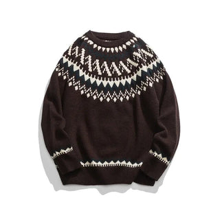 Round Neck Loose Sweater for Autumn Winter - Hstrends