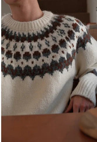 Round Neck Loose Sweater for Autumn Winter - Hstrends