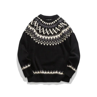 Round Neck Loose Sweater for Autumn Winter - Hstrends