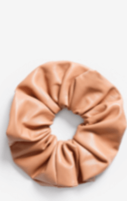 Synthetic leather scrunchie or ponies - Premium women accessories from hstrends - Just £6! Shop now at hstrends