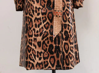 Leopard Luxe Leather Coat