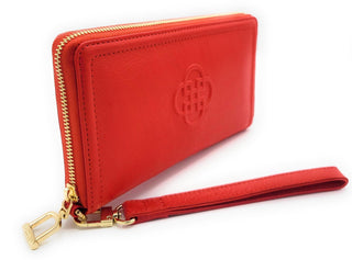 SADDLER FREYA Real Leather Designer RFID Purse & Phone Holder with Strap | Gift Boxed - Hstrends
