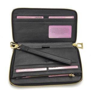 SADDLER FREYA Real Leather Designer RFID Purse & Phone Holder with Strap | Gift Boxed - Hstrends