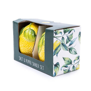 Salt and Pepper Pots in Gift Box Mediterranean Lemon - Hstrends