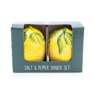 Salt and Pepper Pots in Gift Box Mediterranean Lemon - Hstrends