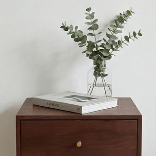 Scandinavian Walnut Oslo Bedside Table - Hstrends