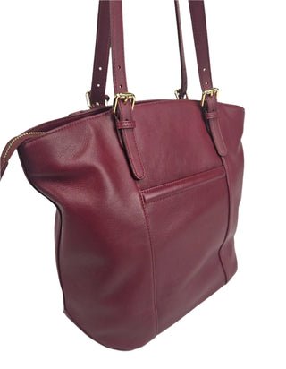 Sienna Zip Top Tote Shopper Bag for Women - Handmade by Saddler - Hstrends