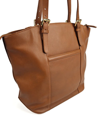 Sienna Zip Top Tote Shopper Bag for Women - Handmade by Saddler - Hstrends