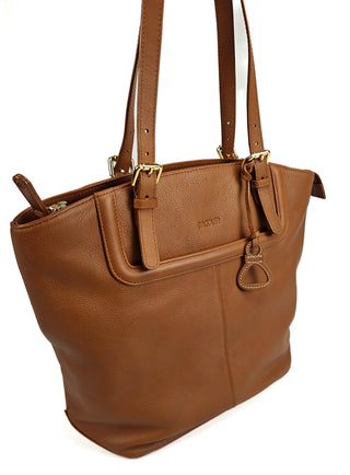 Sienna Zip Top Tote Shopper Bag for Women - Handmade by Saddler - Hstrends