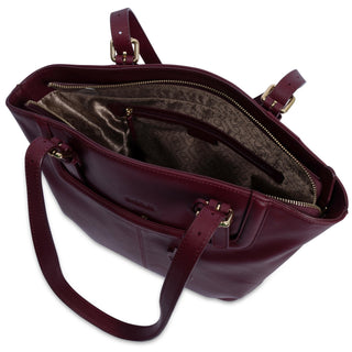 Sienna Zip Top Tote Shopper Bag for Women - Handmade by Saddler - Hstrends
