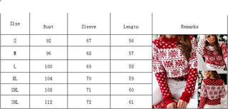 Women  Christmas Snowflake Long-sleeved Bottoming Knitted Sweater