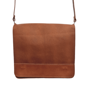 Soft Tannery Leather Messenger - Tan - Hstrends