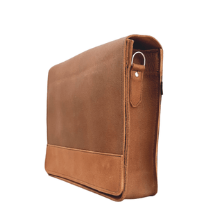 Soft Tannery Leather Messenger - Tan - Hstrends