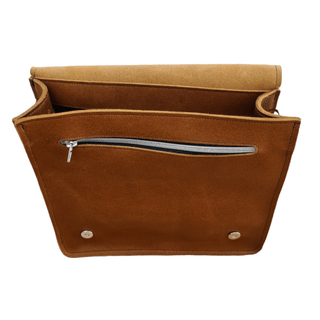 Soft Tannery Leather Messenger - Tan - Hstrends