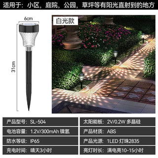 Solar Powered Waterproof Garden Pathway Projection Light - Hstrends
