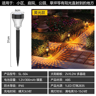 Solar Powered Waterproof Garden Pathway Projection Light - Hstrends