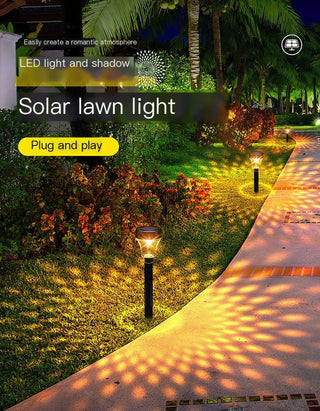 Solar Powered Waterproof Garden Pathway Projection Light - Hstrends