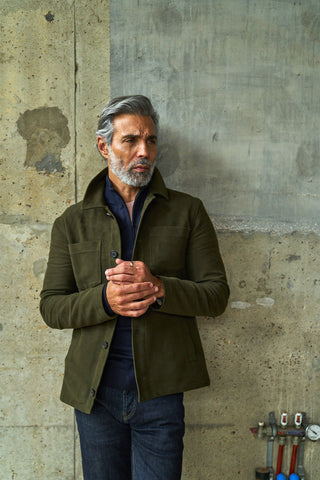 Southend Shacket Unlined - Olive Moleskin - Hstrends