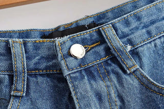 Split Hem Denim Skirt, Bodycon Denim Midi Skirt - Hstrends