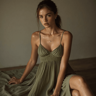 Strap Backless Long Sleeveless Deep V Slim - fit Evening Dress - Hstrends