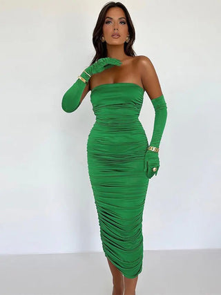 Strapless Backless Tight Dress - Hstrends