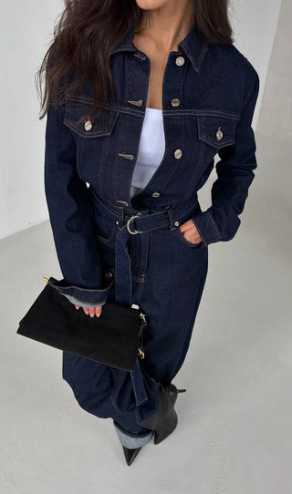 Street Style Denim Loose Casual Jumpsuit - Hstrends