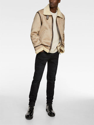 Suede Lapel Jacket – Soft Winter Coat with Casual Elegance in Solid Colors - Hstrends