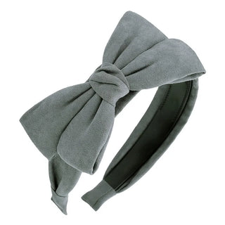 Wide Loop large bow velvet Headband