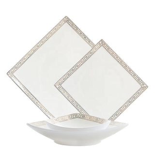 The Glamour Bone China Dinner Set - 16 | 24 Piece - Hstrends
