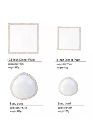 The Glamour Bone China Dinner Set - 16 | 24 Piece