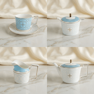 The Regent Blue Tea Set - Hstrends