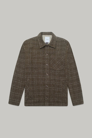 Theydon Frame Overshirt - Mocha / Ecru - Hstrends