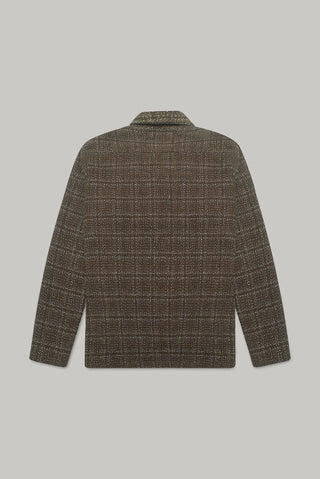 Theydon Frame Overshirt - Mocha / Ecru - Hstrends