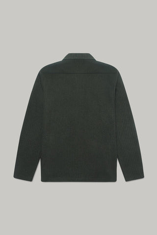 Theydon Overshirt - Olive Waffle - Hstrends