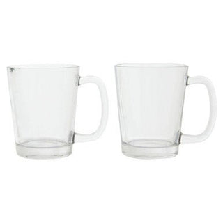 Torta Set Of Four Glass Clear Glass Mugs - Hstrends