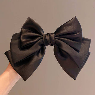 Triple satin bow hair clip - Hstrends