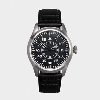 'Turbulence' Cat.2 Aviator's Watch (46mm) | Rook Black - Hstrends