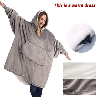 TV Fleece Blanket With Sleeves - Hstrends